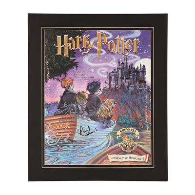 Lot #1179: HARRY POTTER SERIES (2001) - "The Journey to Hogwarts" Cast-Autographed Poster