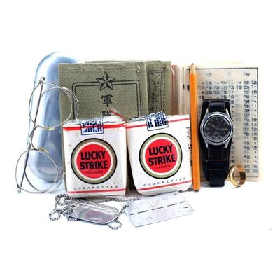 Lot #1181: HART'S WAR (2002) - William McNamara's (Bruce Willis) Glasses, Wedding Band and Other Accessories