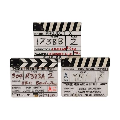 Lot #1195: HONEY, I BLEW UP THE KID (1992)/PROJECT X (1987)/THREE MEN AND A LITTLE LADY (1990) - Collection of Three Clapperboards