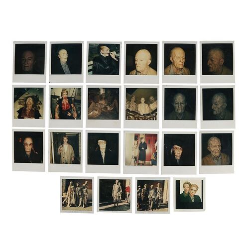Lot #1200: THE HUNGER (1983) - Continuity Photographs of Aging David Bowie (John Blaylock) and Catherine Deneuve (Miriam Blaylock)