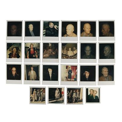 Lot #1200: THE HUNGER (1983) - Continuity Photographs of Aging David Bowie (John Blaylock) and Catherine Deneuve (Miriam Blaylock)