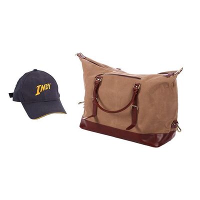 Lot #1226: INDIANA JONES AND THE DIAL OF DESTINY (2023) - Crew Cap & Travel Bag