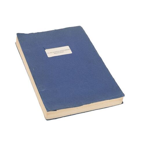 Lot #1246: JAMES BOND: ON HER MAJESTY'S SECRET SERVICE (1969) - Release Script