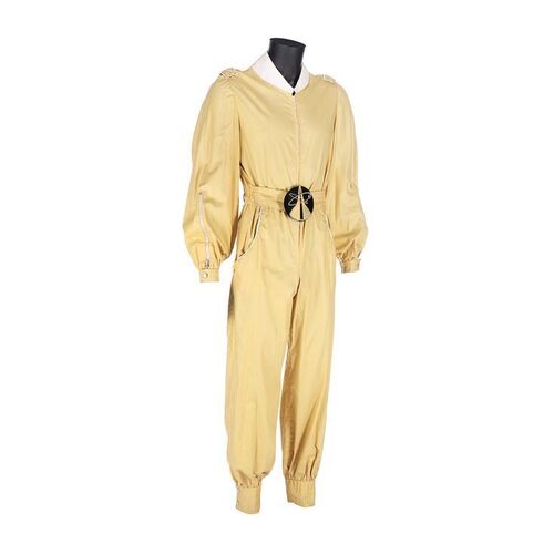Lot #1258: JAMES BOND: MOONRAKER (1979) - Peter Nelson Collection: Technician Jumpsuit and Belt Buckle