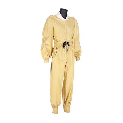 Lot #1258: JAMES BOND: MOONRAKER (1979) - Peter Nelson Collection: Technician Jumpsuit and Belt Buckle