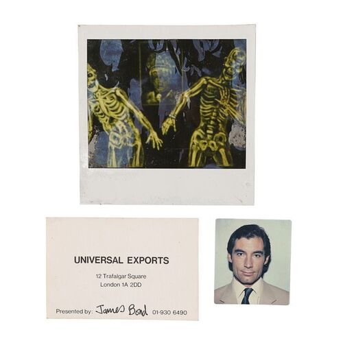 Lot #1271: JAMES BOND: LICENCE TO KILL (1989) - Peter Nelson Collection: Bond's Passport Photo, Business Card and X-ray Polaroid