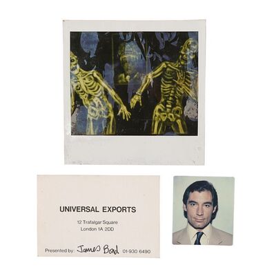 Lot #1271: JAMES BOND: LICENCE TO KILL (1989) - Peter Nelson Collection: Bond's Passport Photo, Business Card and X-ray Polaroid