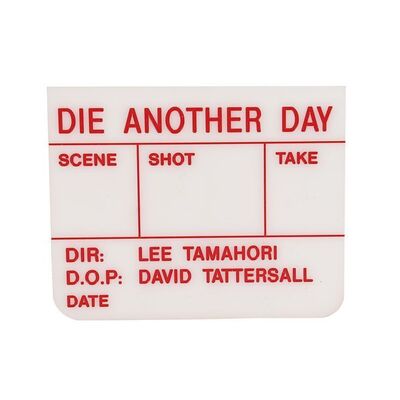 Lot #1295: JAMES BOND: DIE ANOTHER DAY (2002) - Mini Clapperboard