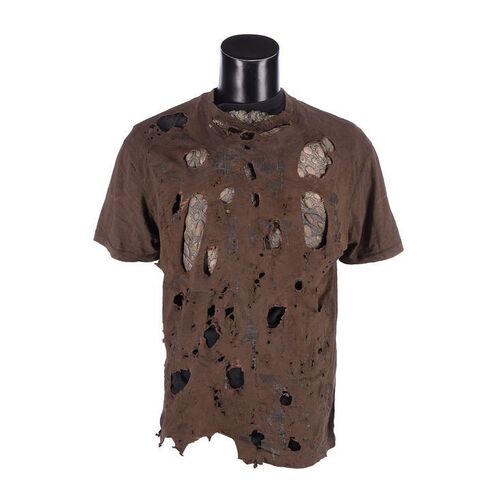 Lot #1306: JEEPERS CREEPERS 2 (2003) - The Creeper's (Jonathan Breck) Hero Distressed T-Shirt