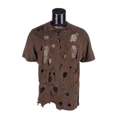 Lot #1306: JEEPERS CREEPERS 2 (2003) - The Creeper's (Jonathan Breck) Hero Distressed T-Shirt