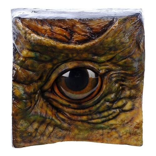Lot #1319: JURASSIC PARK (1993) - Baby Triceratops Reference Eye in Socket Display