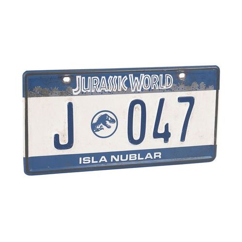 Lot #1326: JURASSIC WORLD (2015) - Jurassic World Vehicle Licence Plate