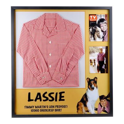 Lot #1356: LASSIE (1954-1974) - Timmy Martin's (Jon Provost) Red Chequered Shirt