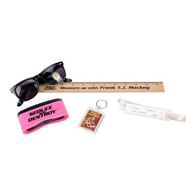 Lot #1376: MAGNOLIA (1999) - Frank T.J. Mackey's (Tom Cruise) Seminar Swag with Linda Partridge's (Julianne Moore) Hospital Band