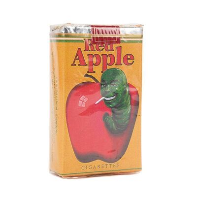 Lot #1484: PULP FICTION (1994) - Pack of Red Apple Cigarettes with Stand and Display