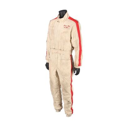 Lot #1509: RUSH (2013) - James Hunt's (Chris Hemsworth) Fire Stunt Race Suit