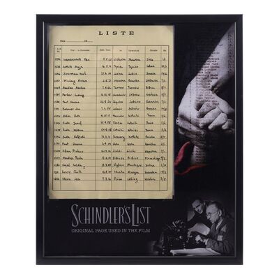 Lot #1516: SCHINDLER'S LIST (1993) - Oskar Schindler's (Liam Neeson) List