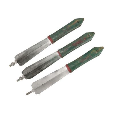 Lot #1524: SHERLOCK HOLMES: A GAME OF SHADOWS (2011) - Set of Three Madame Simza (Noomi Rapace) SFX Knives