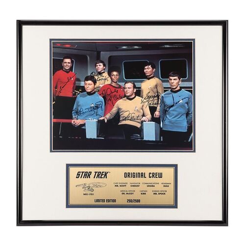 Lot #1544: STAR TREK (T.V. SERIES, 1966-1969) - Limited Edition Cast-Autographed Framed Photo