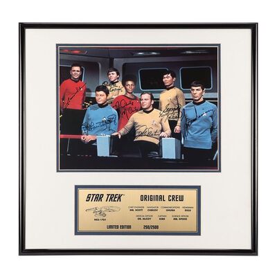 Lot #1544: STAR TREK (T.V. SERIES, 1966-1969) - Limited Edition Cast-Autographed Framed Photo