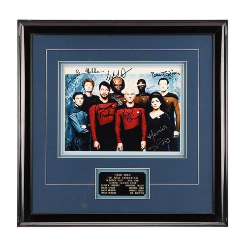 Lot #1546: STAR TREK: THE NEXT GENERATION (T.V. SERIES, 1987 - 1994) - Cast-Autographed Season Two Framed Photo