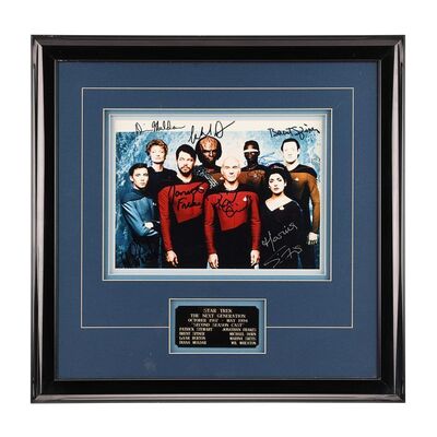 Lot #1546: STAR TREK: THE NEXT GENERATION (T.V. SERIES, 1987 - 1994) - Cast-Autographed Season Two Framed Photo