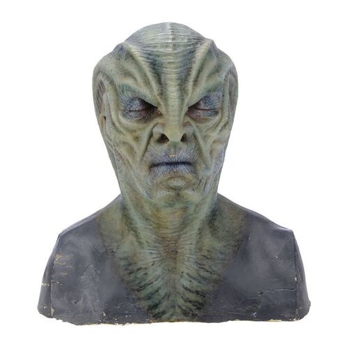 Lot #1562: STAR TREK BEYOND (2016) - Pair of Krall (Idris Elba) SFX Makeup Busts