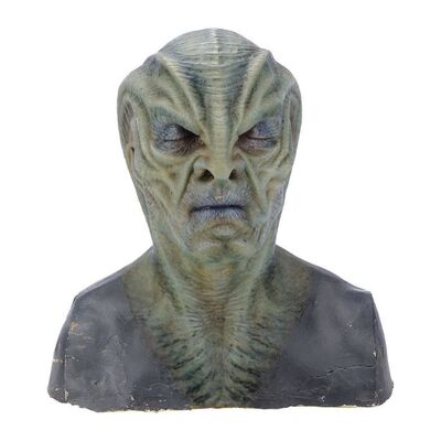 Lot #1562: STAR TREK BEYOND (2016) - Pair of Krall (Idris Elba) SFX Makeup Busts