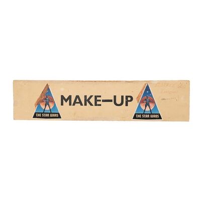 Lot #1584: STAR WARS: A NEW HOPE (1977) - Nick Gillard Collection: Elstree Studios Make-up Department Door Sign