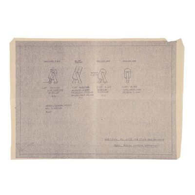 Lot #1586: STAR WARS: A NEW HOPE (1977) - John Stears' Early R2-D2 Dyeline