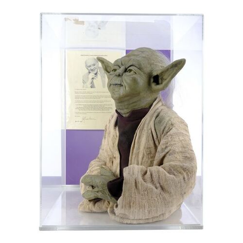 Lot #1597: STAR WARS: THE EMPIRE STRIKES BACK (1983) - Yoda (Frank Oz) Replica Figure with Original Stuart Freeborn-made Face Skin