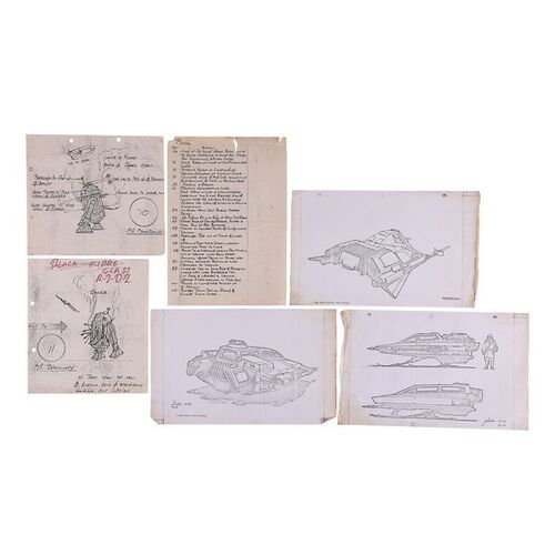 Lot #1602: STAR WARS: THE EMPIRE STRIKES BACK (1980) - Production Designs and R2-D2 Action Notes