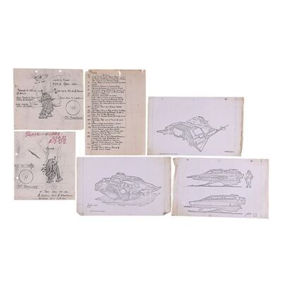 Lot #1602: STAR WARS: THE EMPIRE STRIKES BACK (1980) - Production Designs and R2-D2 Action Notes