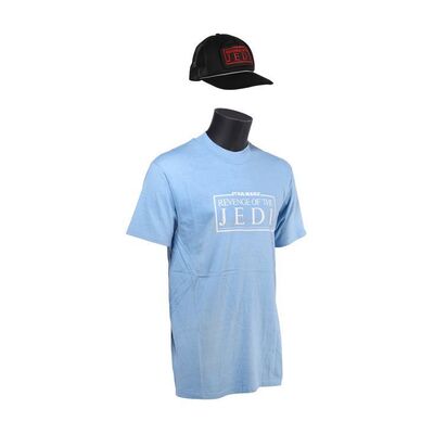 Lot #1620: STAR WARS: RETURN OF THE JEDI (1983) - "Revenge of the Jedi" Crew T-Shirt and Cap