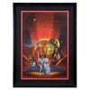 Lot #1634: STAR WARS: A NEW HOPE (1977)/STAR WARS: THE EMPIRE STRIKES BACK (1980) - William Plumb Collection: Framed Hand-Painted David Mattingly "A New Hope" Book Cover Illustration