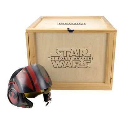 Lot #1646: STAR WARS: THE FORCE AWAKENS (2015) - Propshop Poe Dameron X-wing Helmet Replica