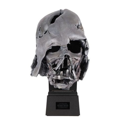 Lot #1647: STAR WARS: THE FORCE AWAKENS (2015) - Propshop Melted Darth Vader Helmet Replica