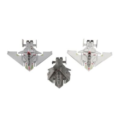 Lot #1661: STARSHIP TROOPERS (1997) - Three TAC Fighter Model Miniatures