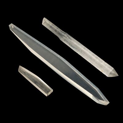 Lot #1663: SUPERMAN (1978) - Set of Three Fortress of Solitude Crystals