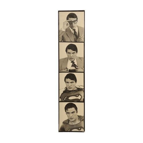 Lot #1670: SUPERMAN III (1983) - Superman/Clark Kent (Christopher Reeve) Photo-booth Strip