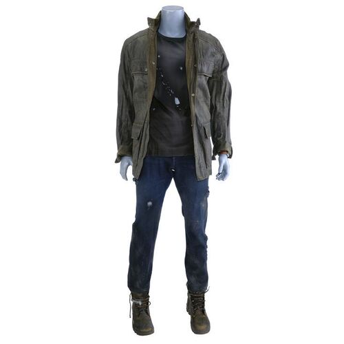 Lot #1682: TERMINATOR: DARK FATE (2019) - T-800's (Arnold Schwarzenegger) Battle-distressed Costume