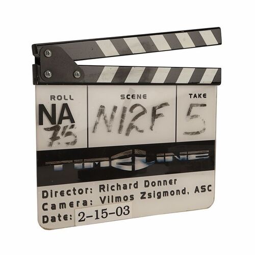 Lot #1695: TIMELINE (2003) - Production-used Clapperboard