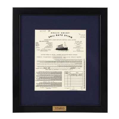 Lot #1696: TITANIC (1997) - Mirror-image Printed Third-class Ticket