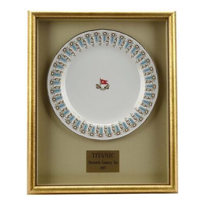 Lot #1701: TITANIC (1997) - White Star Line Dinner Plate