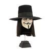 Lot #1732: V FOR VENDETTA (2005) - V Face Mask and Wig Hat