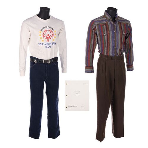 Lot #1740: WALKER, TEXAS RANGER (1993 - 2001) - Pair of Cordell Walker's (Chuck Norris) Costumes and a Script