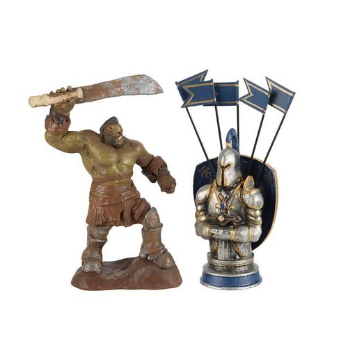 Lot #1752: WARCRAFT (2016) - War Room Orc and Alliance Map Markers