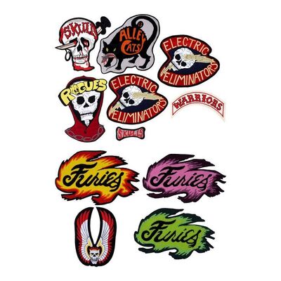 Lot #1754: THE WARRIORS (1979) - Set of Production-made Gang Patches