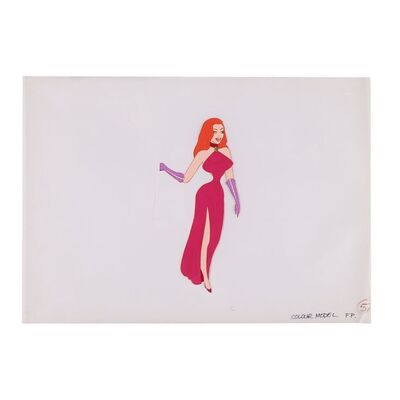 Lot #1761: WHO FRAMED ROGER RABBIT (1988) - Hand-painted Jessica Rabbit (Kathleen Turner) Test Cel