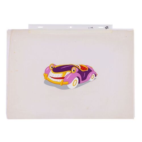 Lot #1764: WHO FRAMED ROGER RABBIT (1988) - Hand-painted Test Cel of Roger Rabbit's (Charles Fleischer) Car